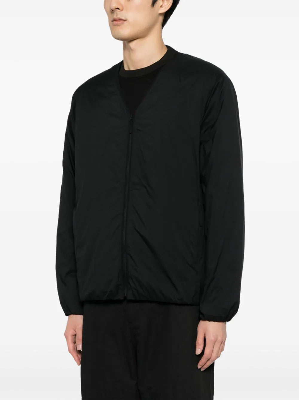 V-Neck Padded Bomber Jacket