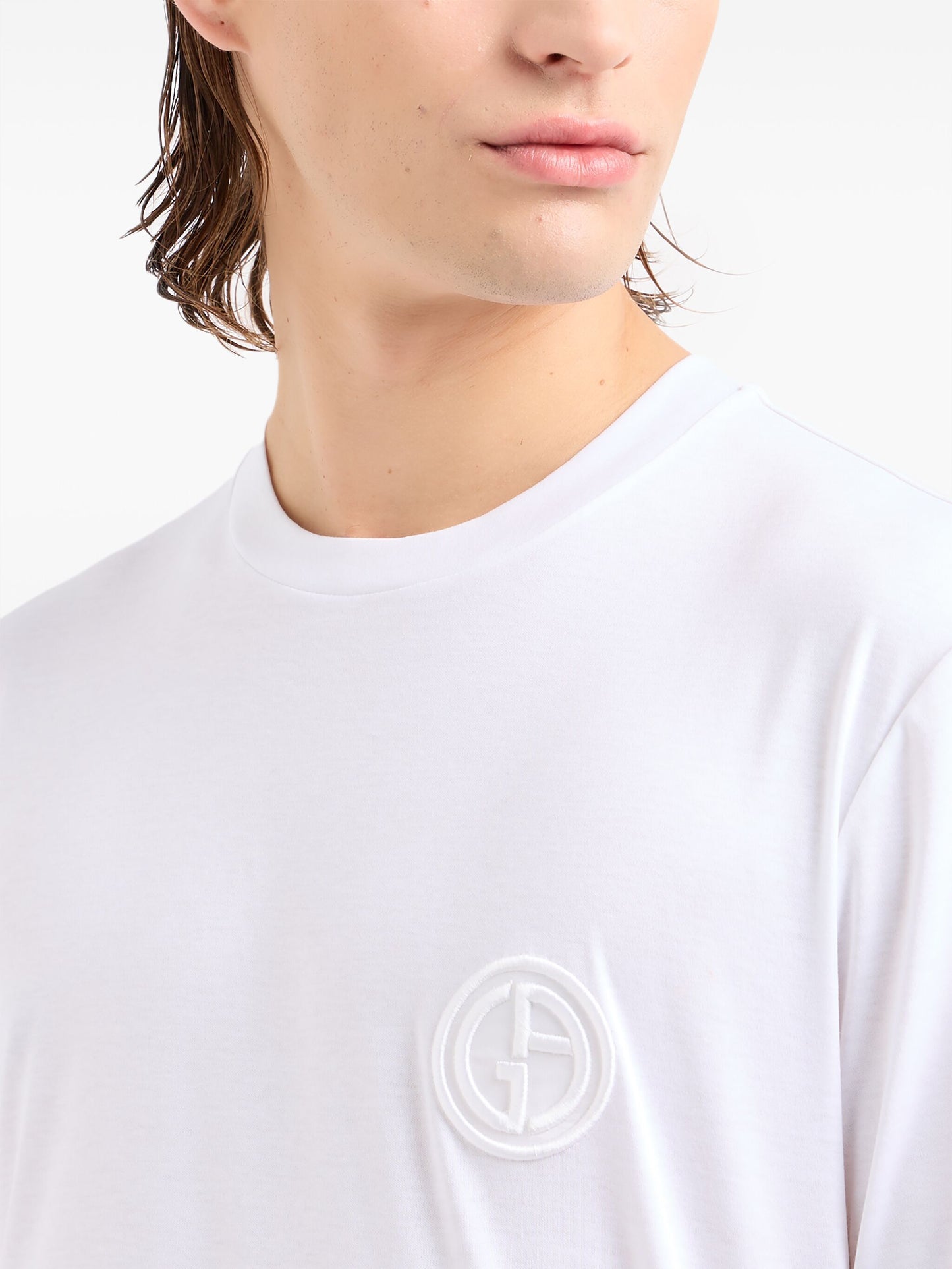 Monogram-Embroidered Cotton T-Shirt