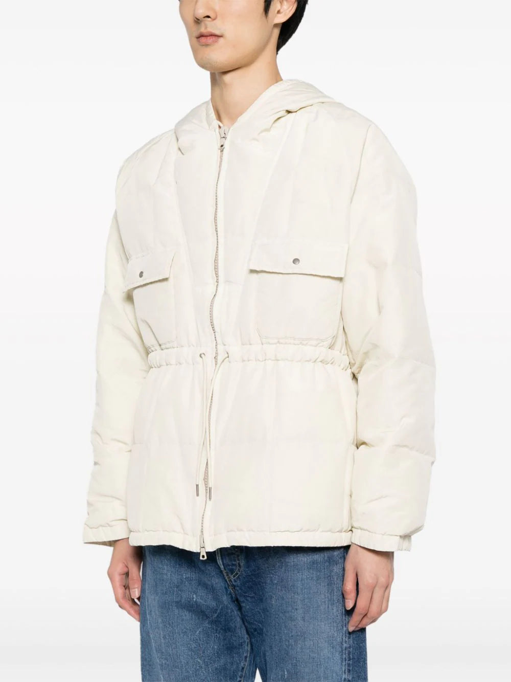 Flap-Pocket Padded Jacket