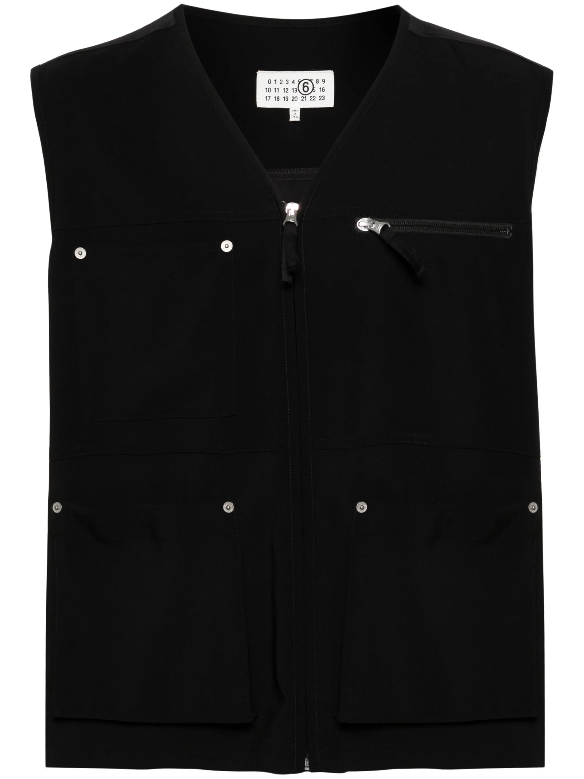 Multi-Pocket Zip-Up Gilet