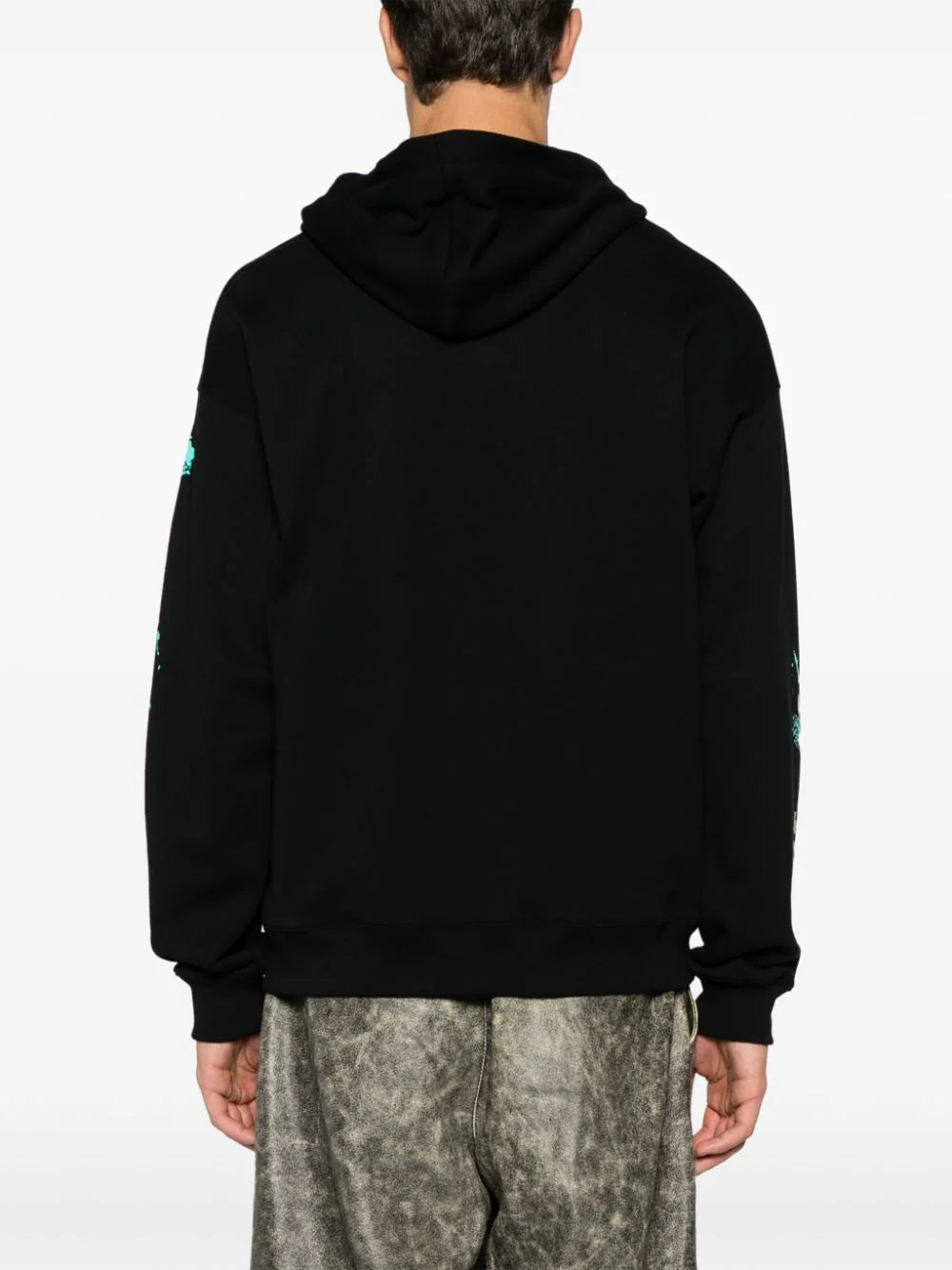 Painterly-Print Organic Cotton Hoodie