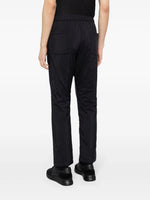 Elasticated-Waist Tapered Trousers