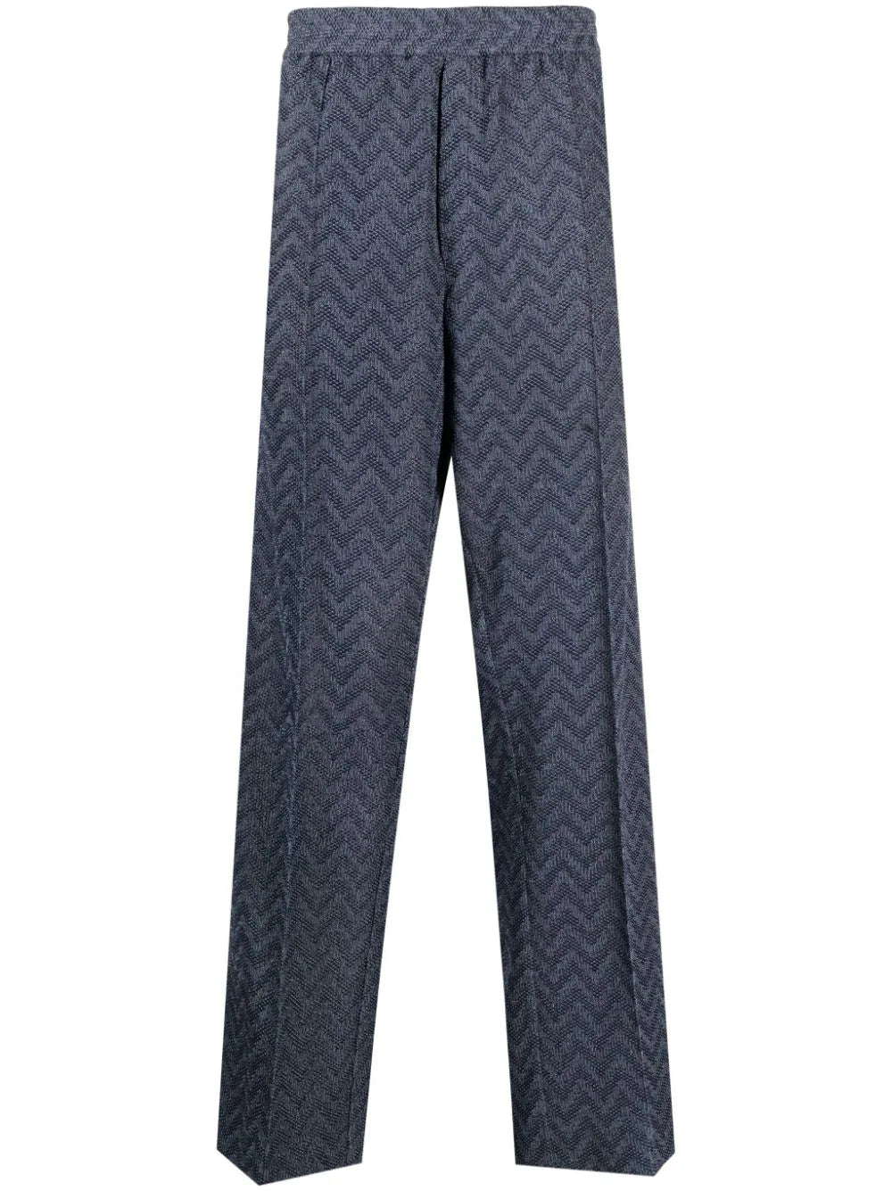 Zigzag Crochet-Knit Trousers