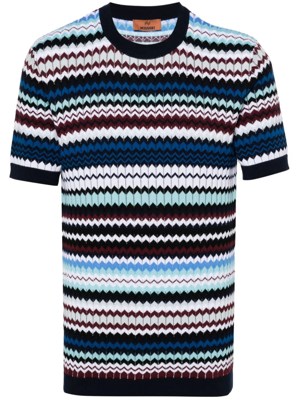 Zigzag Cotton T-Shirt