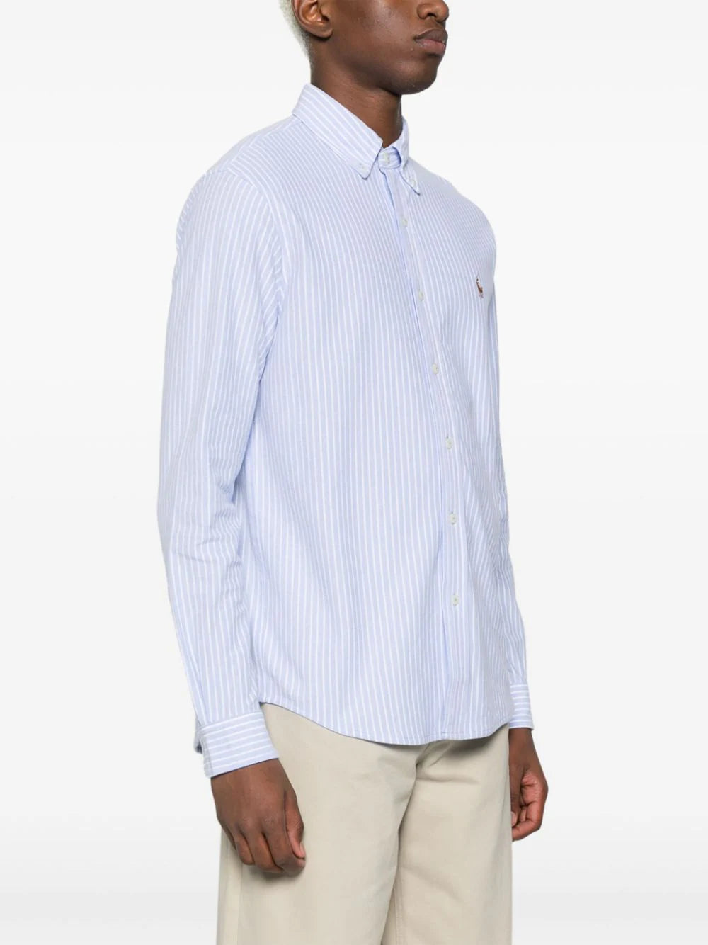 Polo-Pony-Motif Striped Shirt