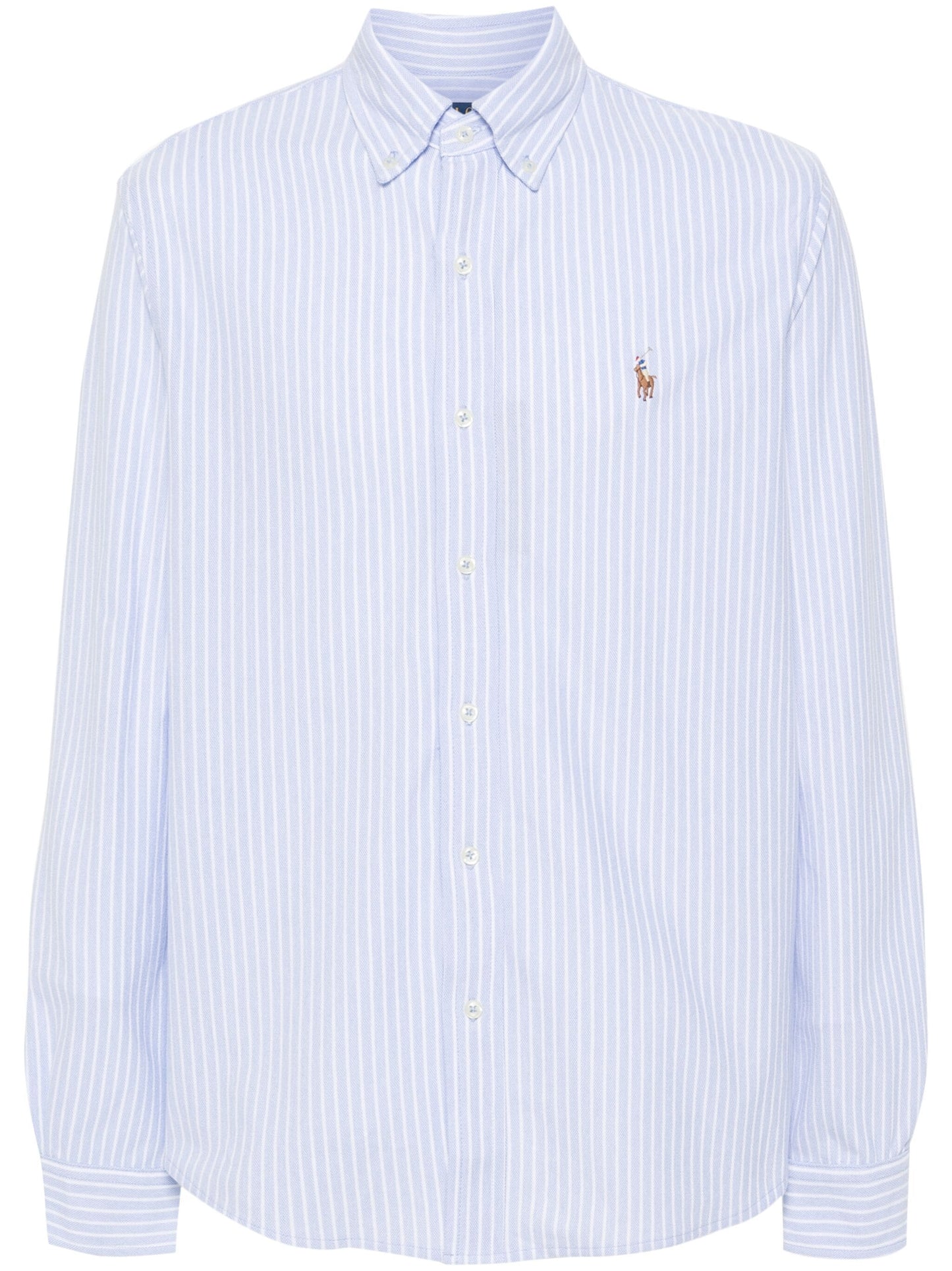 Polo-Pony-Motif Striped Shirt