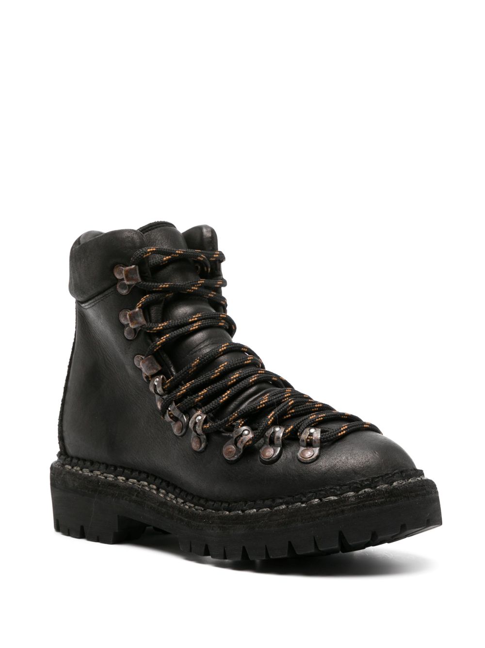 lace-up leather boots
