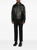 Zipped-Up Leather Jacket
