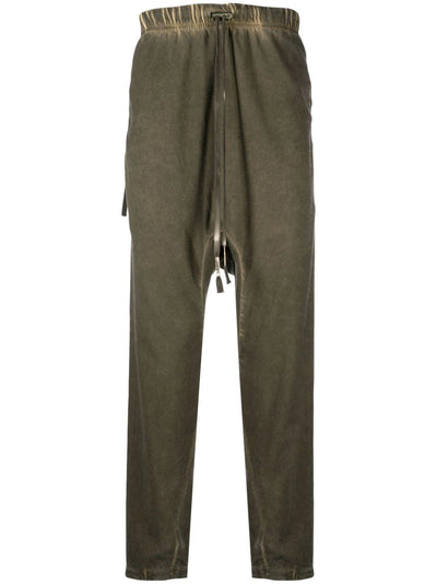 Drop-Crotch Drawstring Trousers