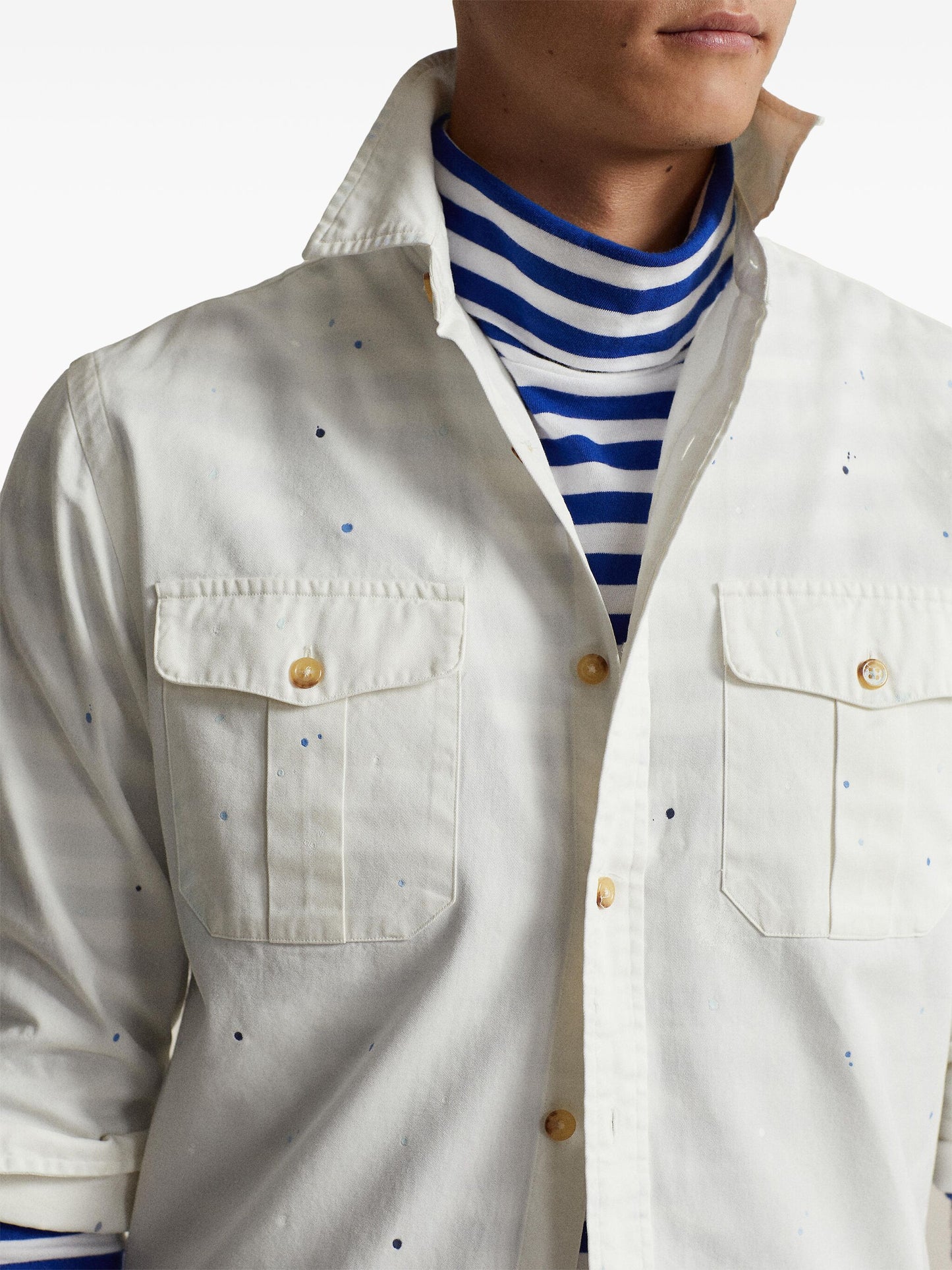 Classic-Collar Cotton Shirt