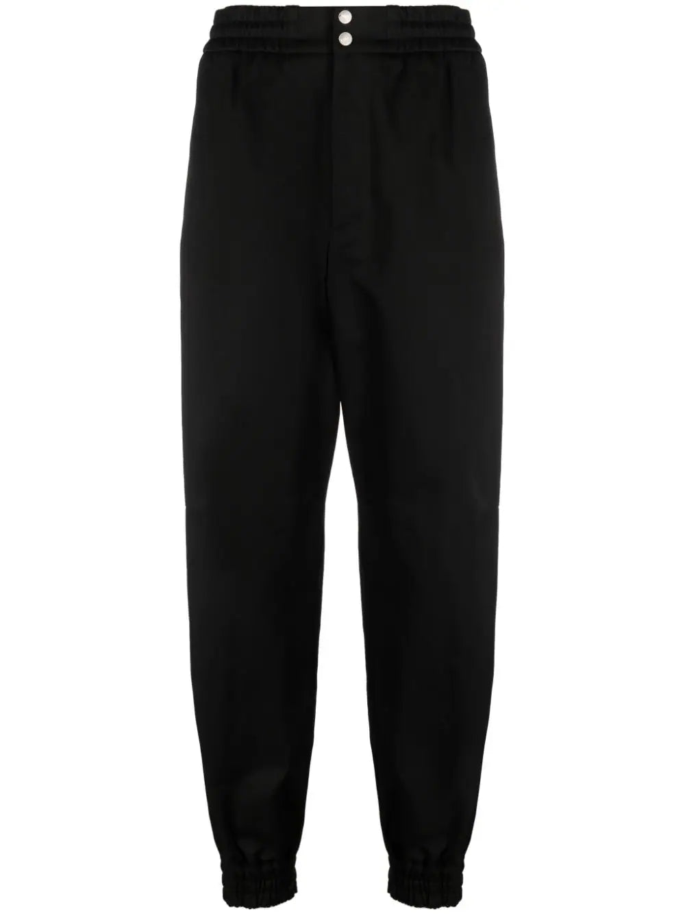 Tapered-Leg Cotton Trousers