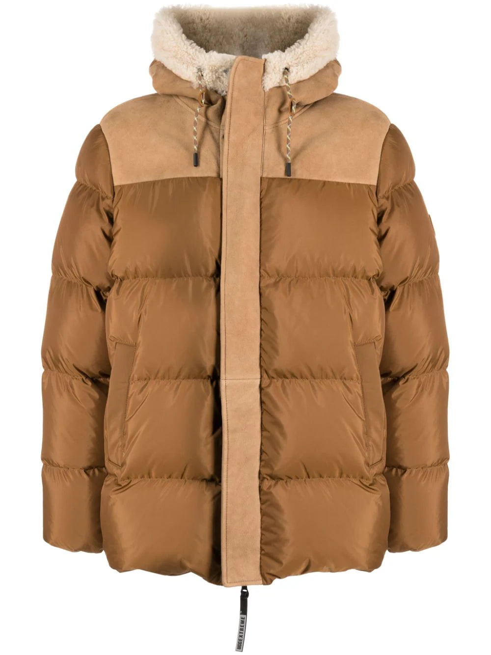 Shasta Shearling-Trim Hood Padded Jacket