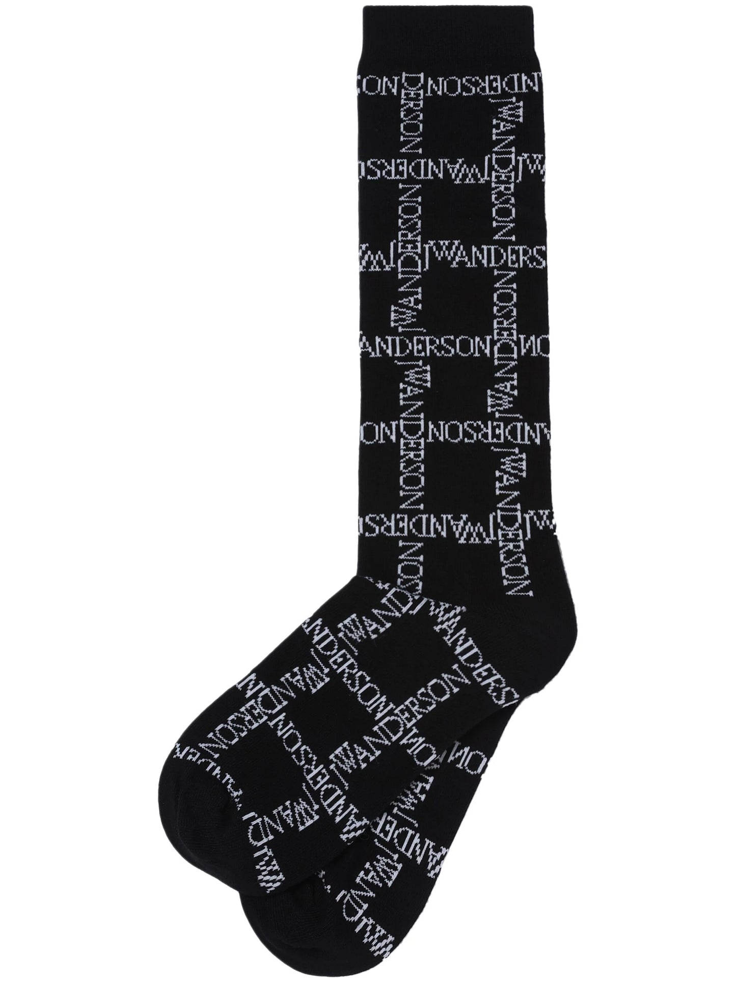 Intarsia-Knit Logo Socks