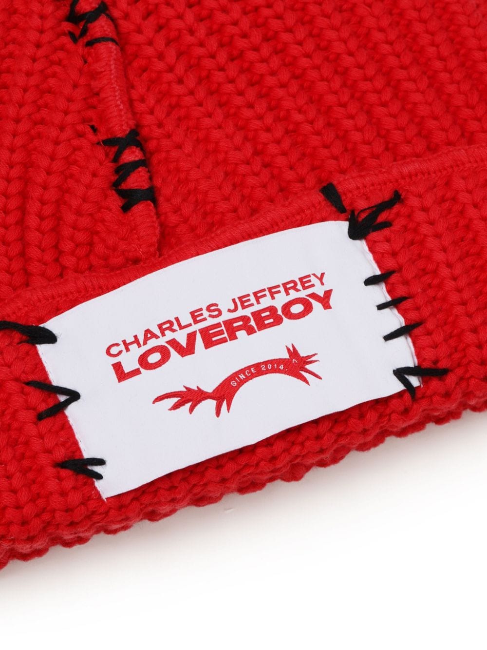 Logo-Patch Chunky-Knit Beanie