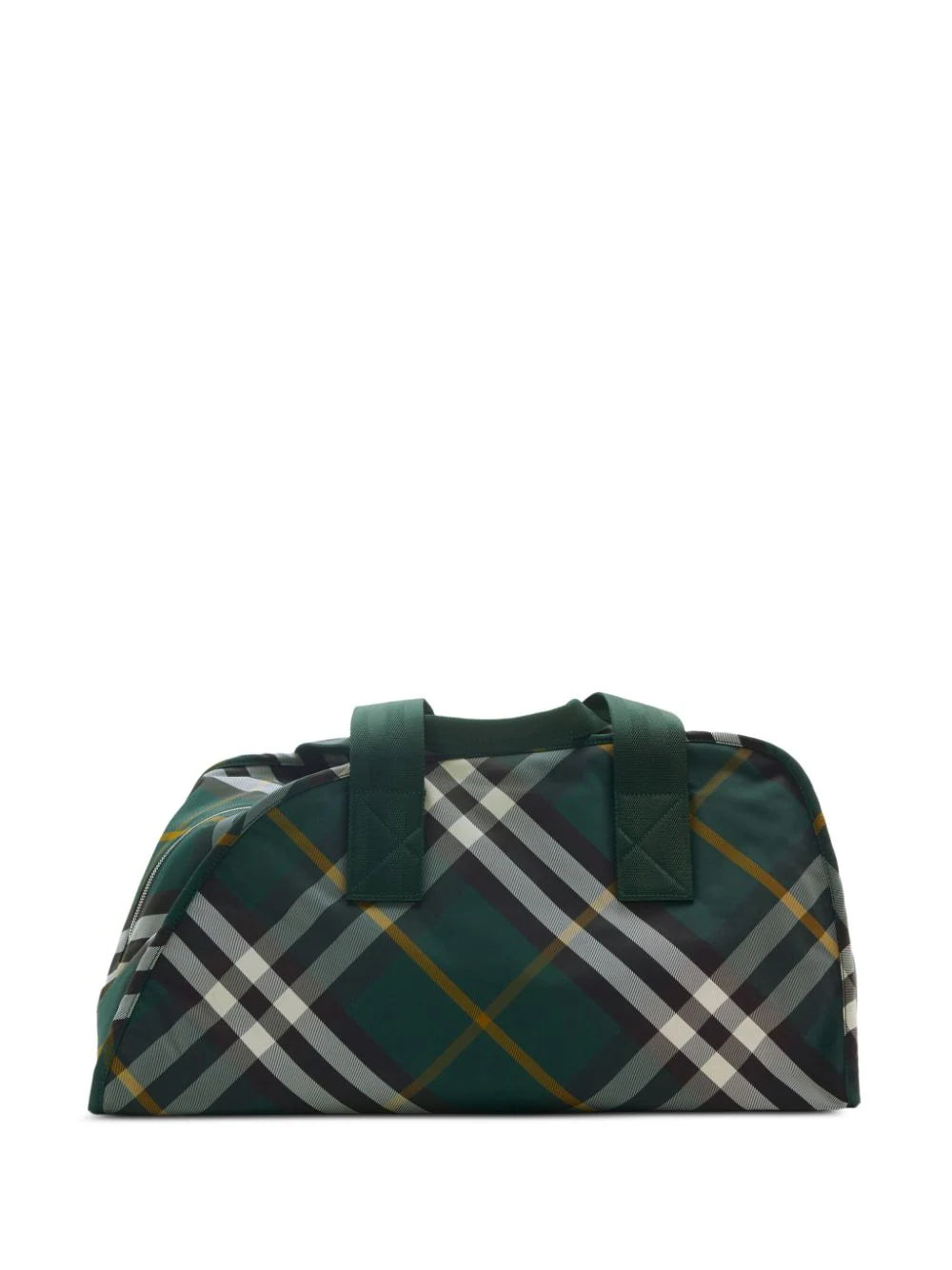 Medium Shield Check-Pattern Duffle Bag