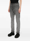 Washed Cotton Slim-Cut Trousers