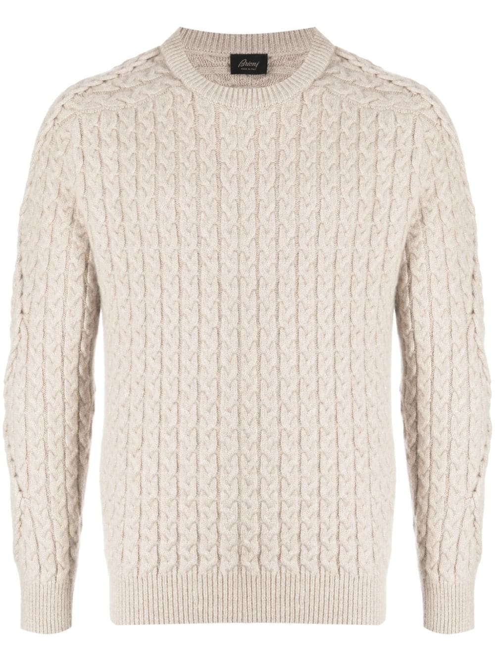 Crew-Neck Cable-Knit Jumper