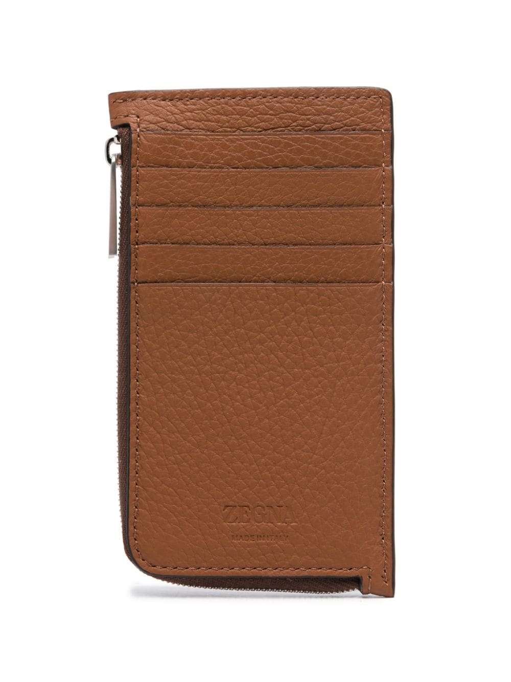 Logo-Plaque Leather Wallet