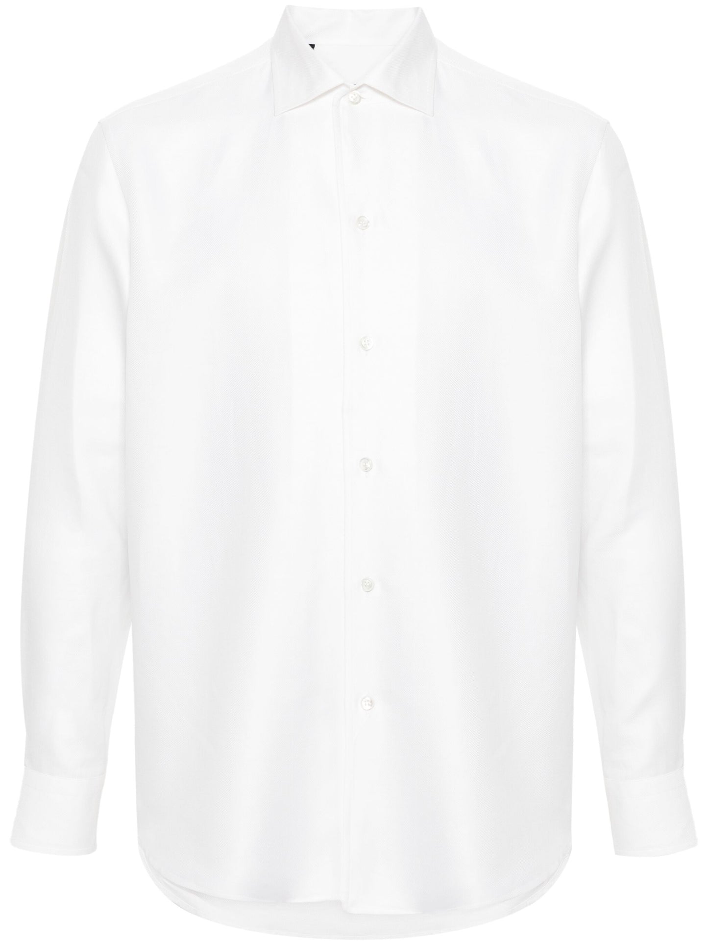 Spread-Collar Twill-Weave Shirt