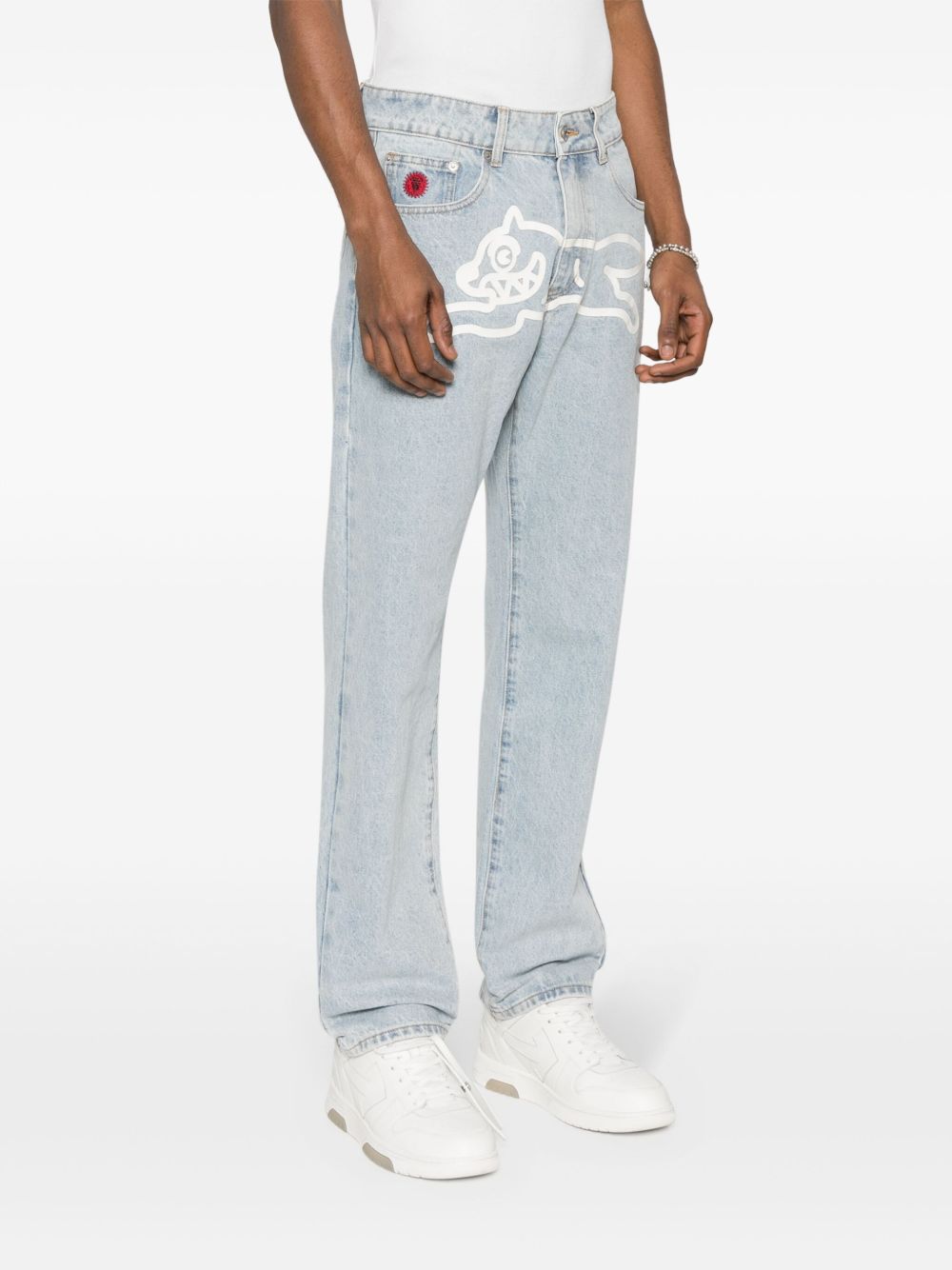 Running Dog straight-leg jeans