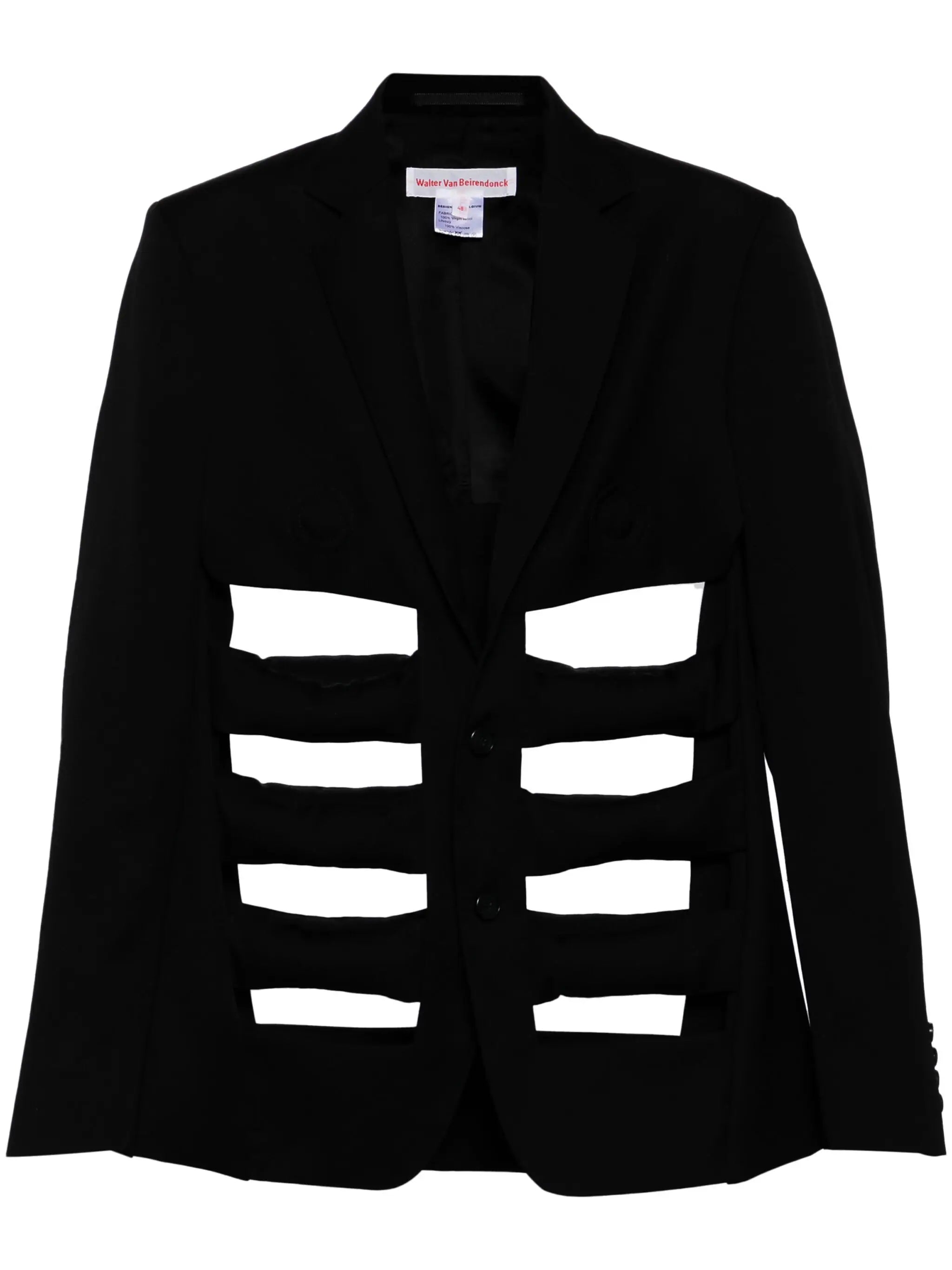 Cut-Out Wool Blazer