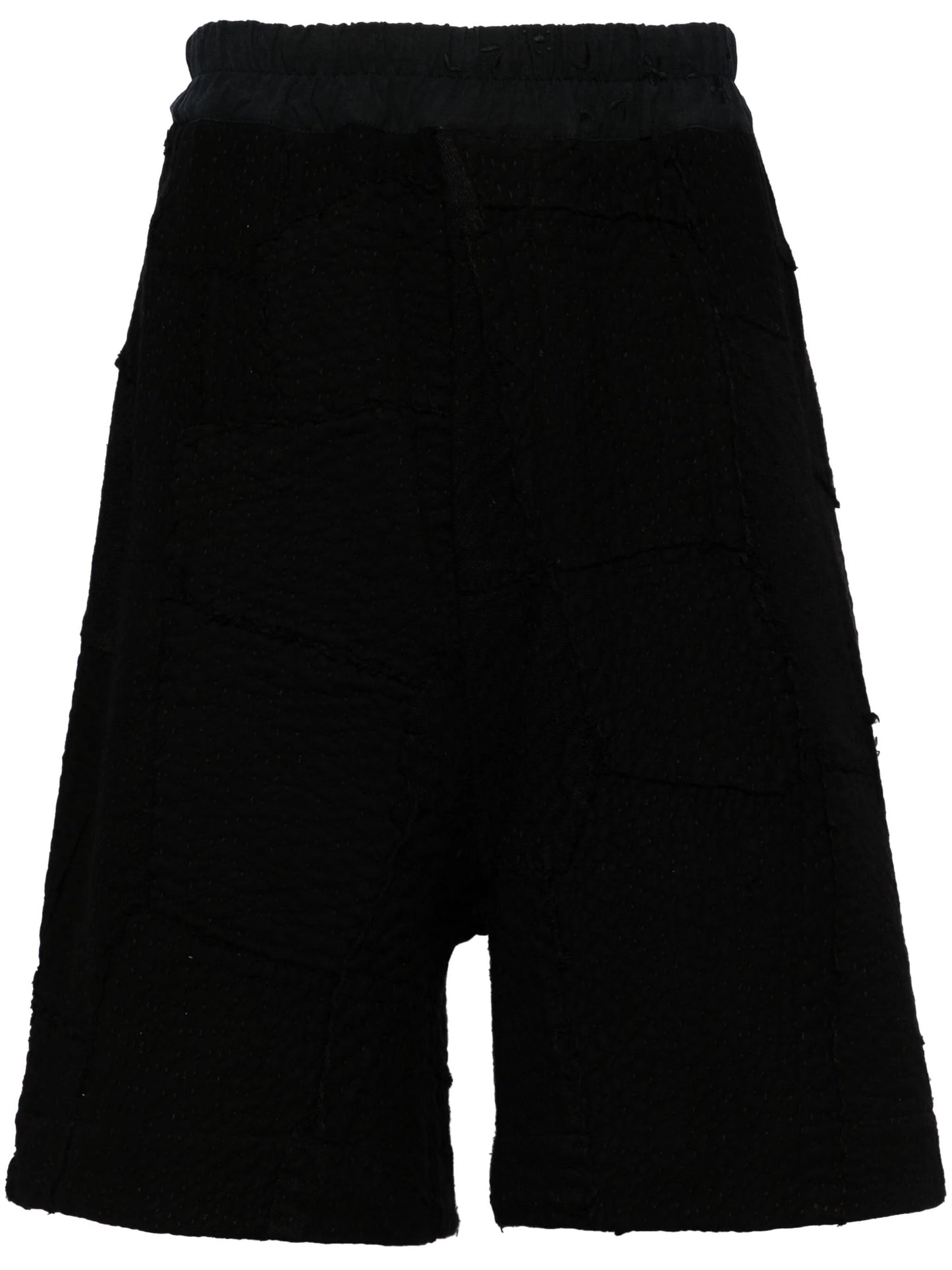 Elasticated-Waistband Cotton Shorts