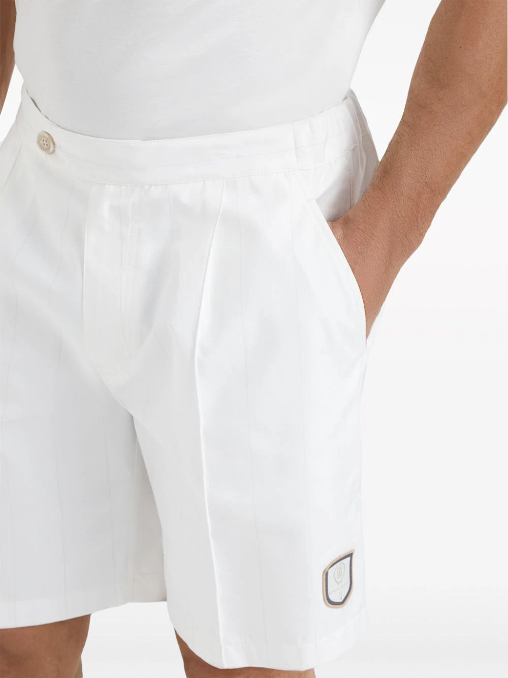 Logo-Appliqué Tailored Shorts