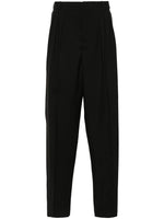 Wool Pleated Tailored Trousers