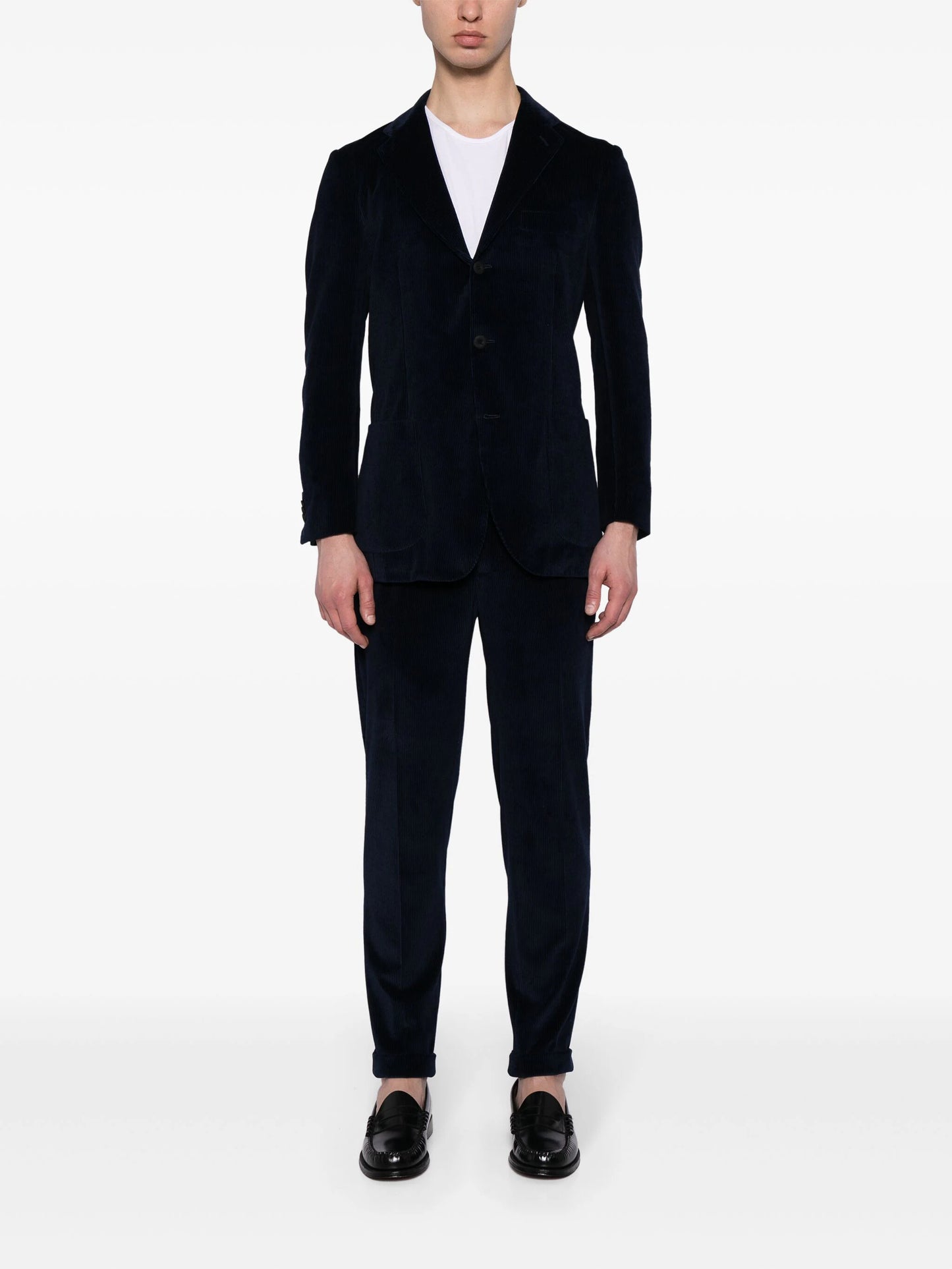 Single-Breasted Corduroy Suit