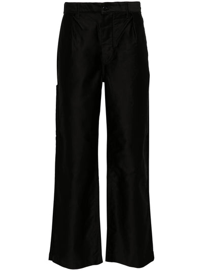 Straight-Leg Cotton Trousers