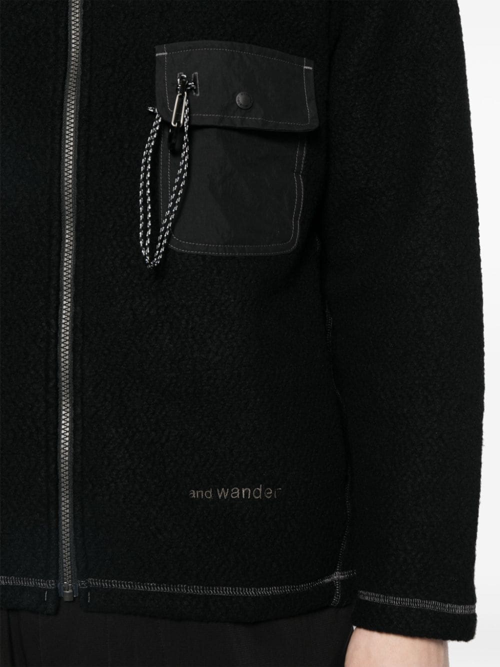 Logo-Embroidered Fleece Jacket