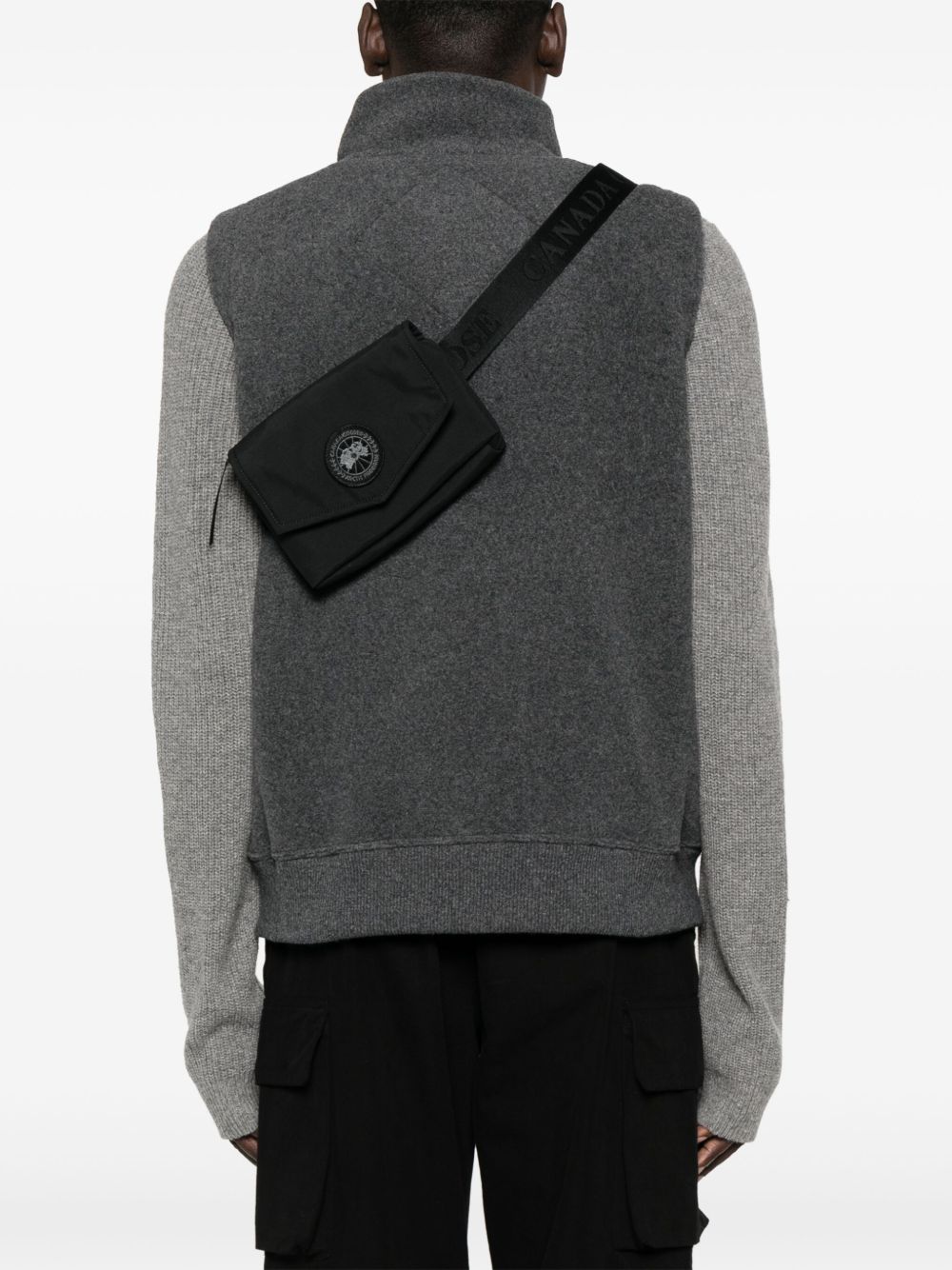 logo-patch belt bag
