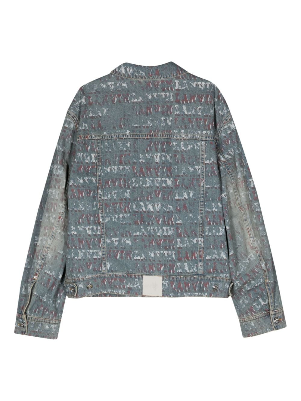 X Future Stamp-Effect Denim Jacket