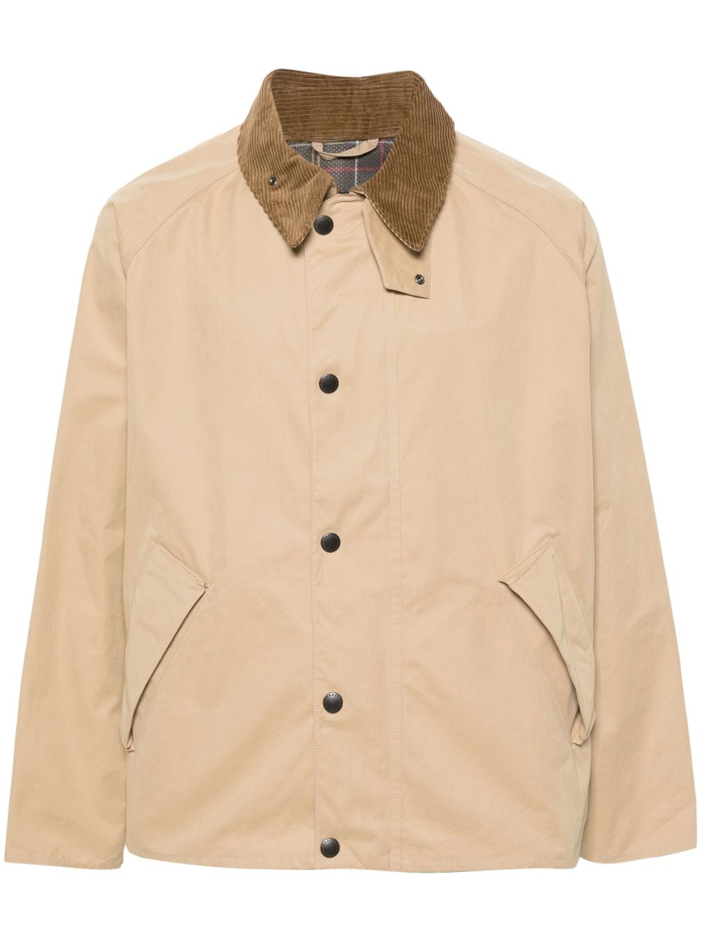 gabardine press-stud jacket