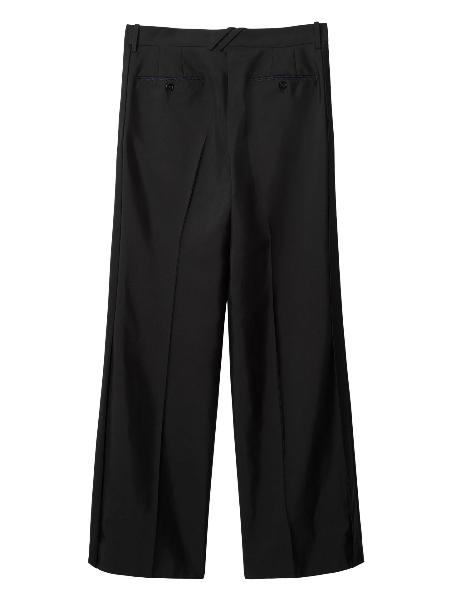 Straight-Leg Wool-Blend Trousers