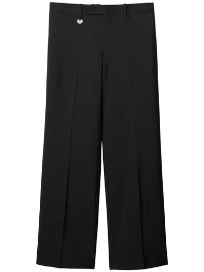 Straight-Leg Wool-Blend Trousers