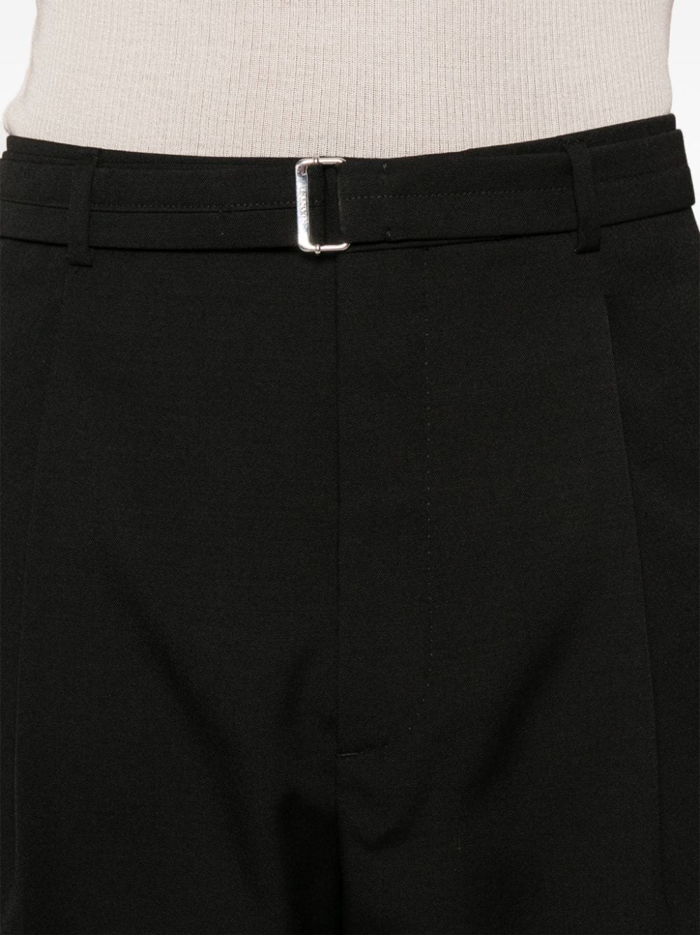 Pleat-Detail Wool Trousers