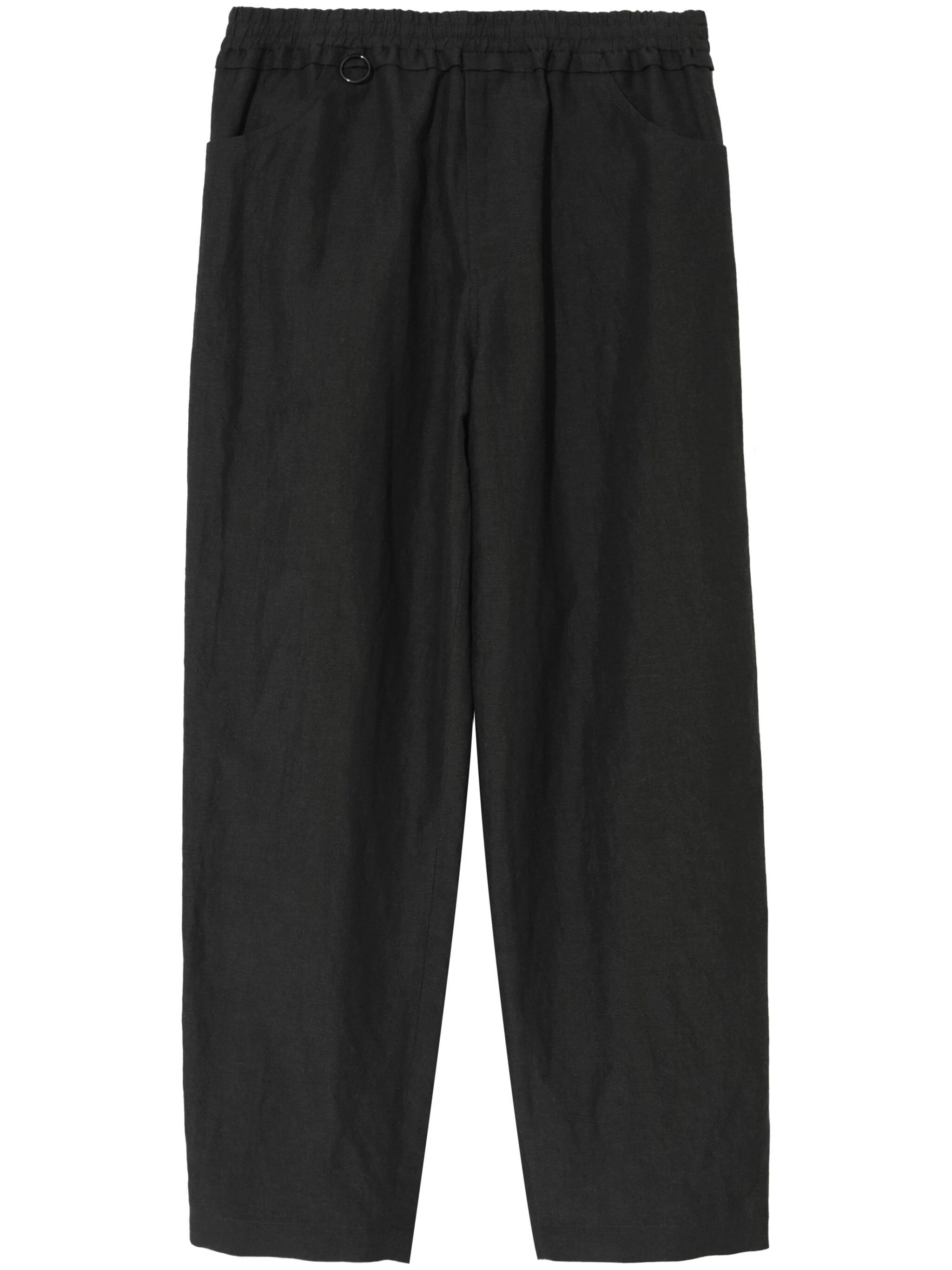 Wool-Linen Blend Trousers