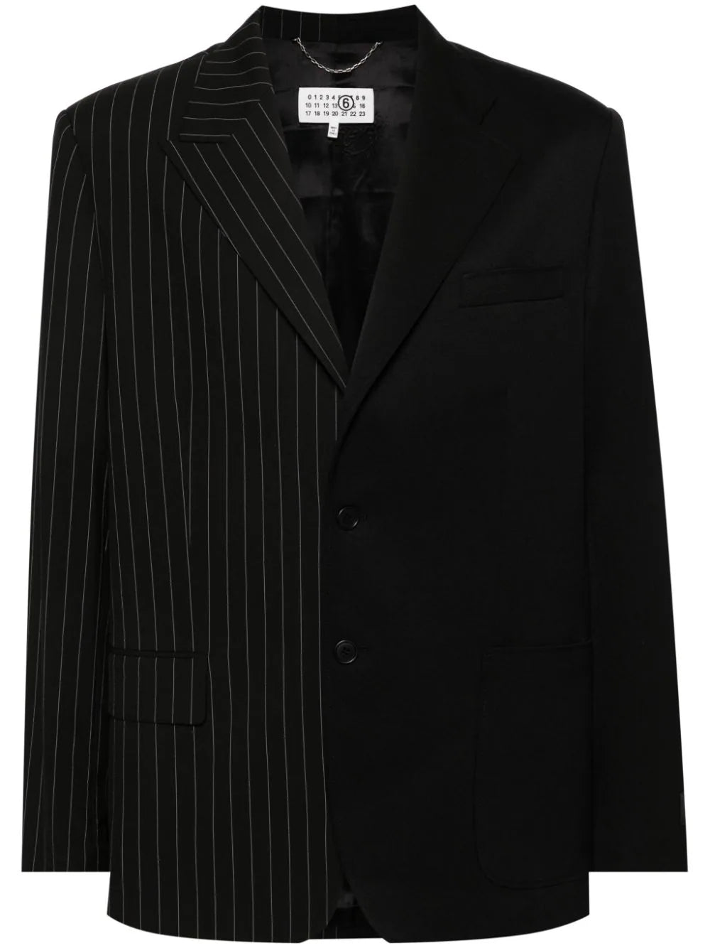 Pinstripe Panelled Blazer