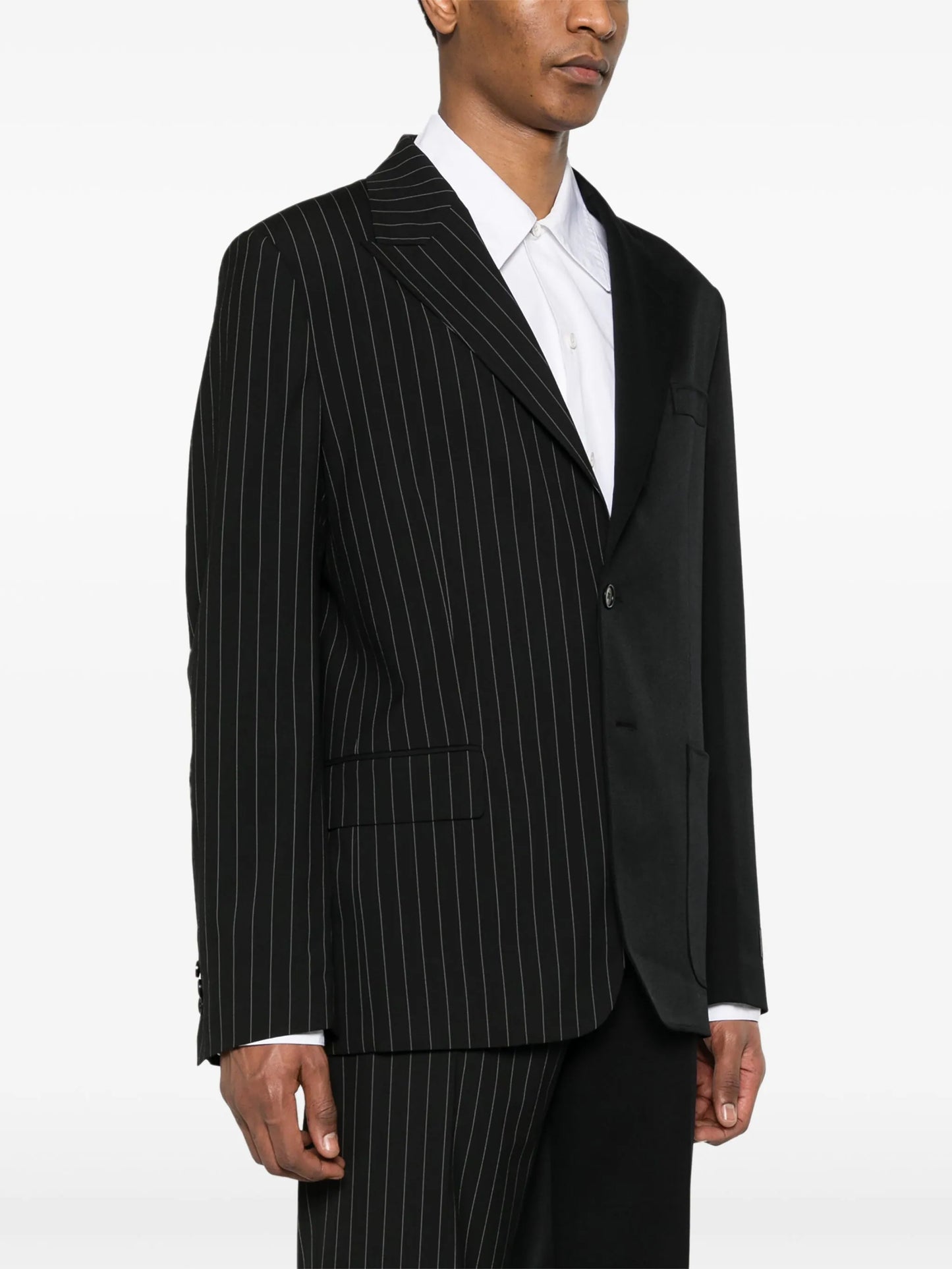 Pinstripe Panelled Blazer