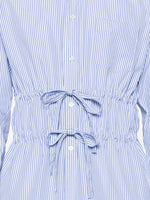 Drawstring-Waist Striped Shirt