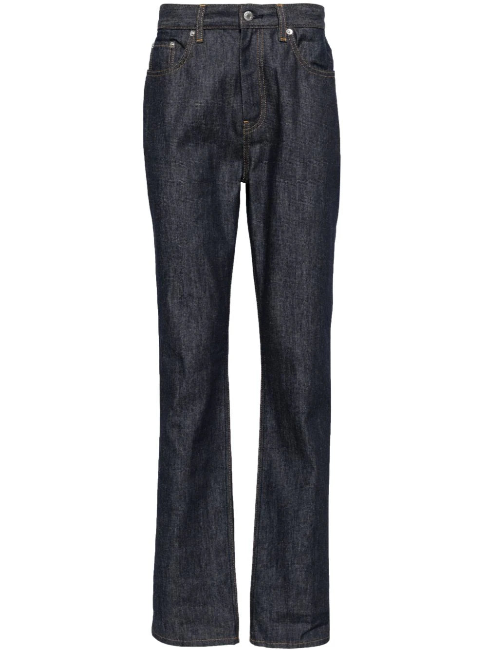 High-Rise Straight-Leg Jeans