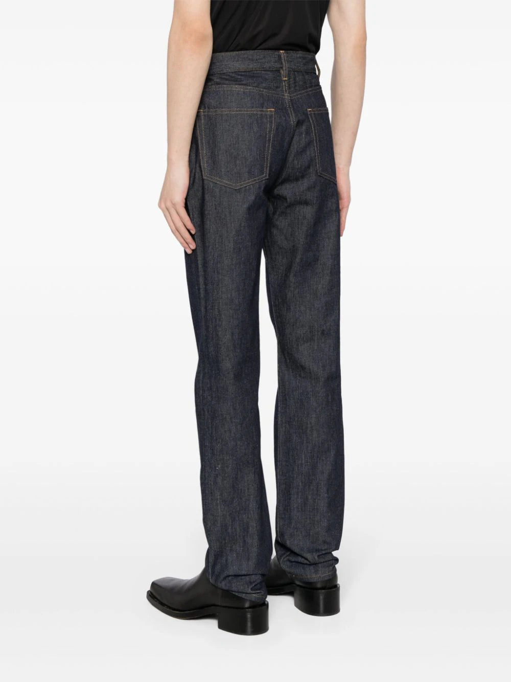 High-Rise Straight-Leg Jeans