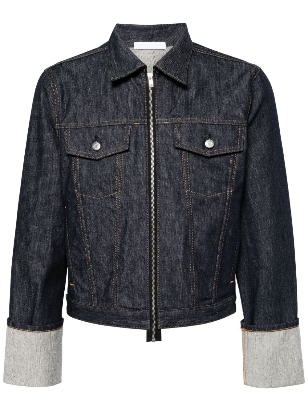 Zip-Up Denim Jacket