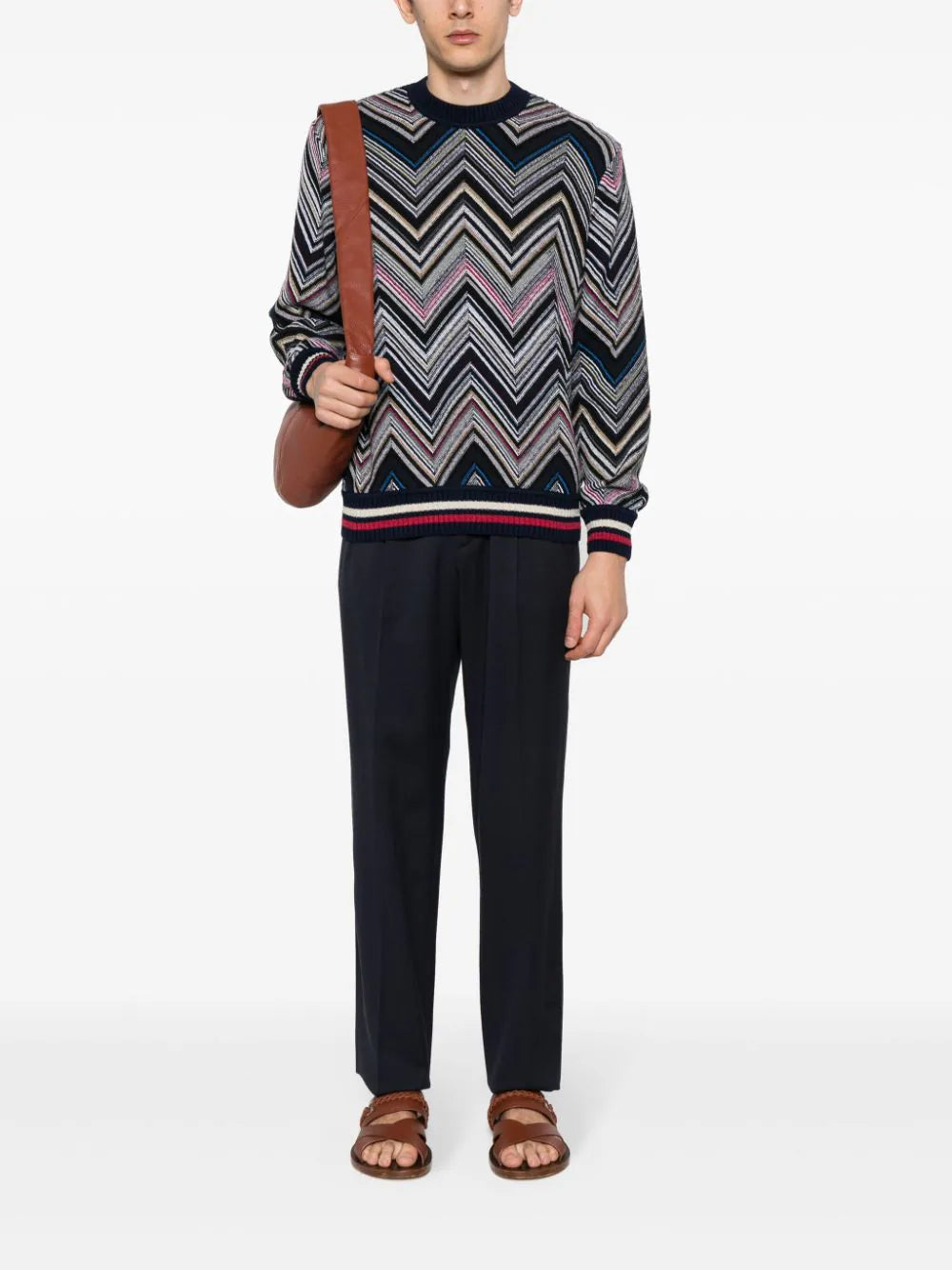 Chevron-Knit Jumper