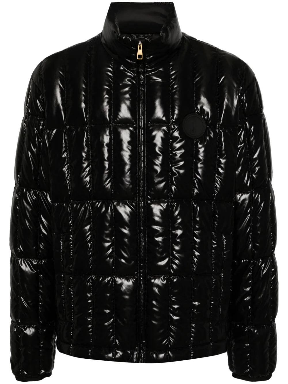 Logo-Appliqué Quilted Jacket