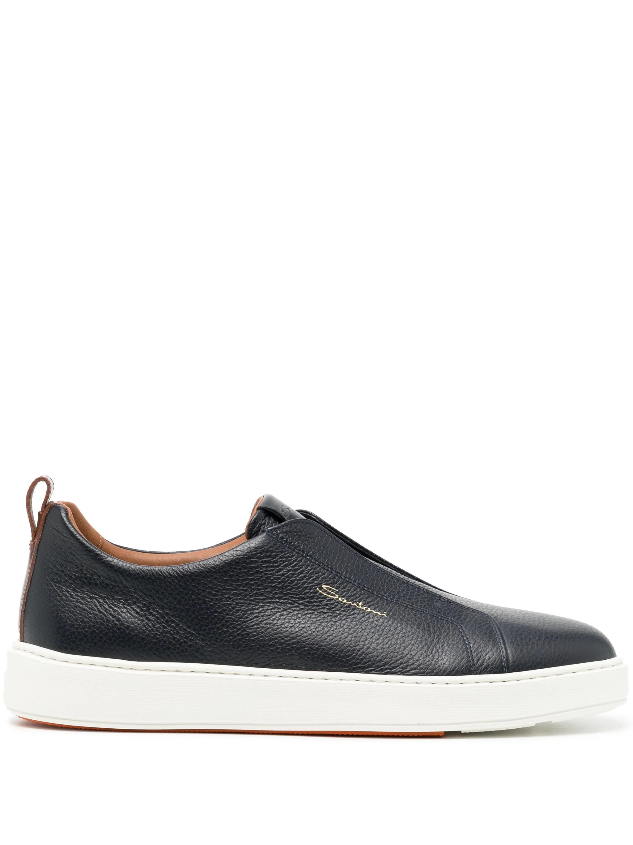 Slip-On Leather Sneakers