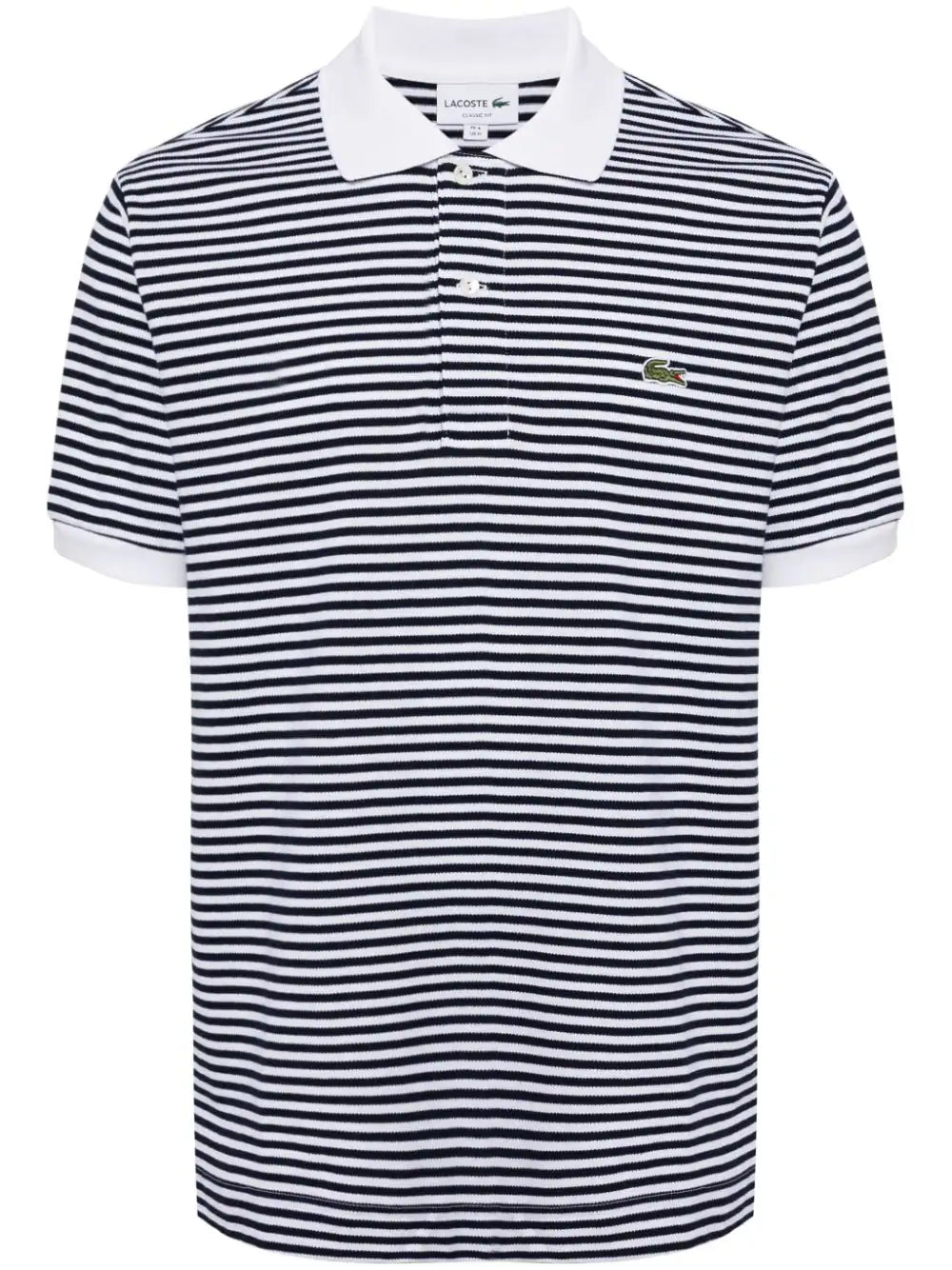 Logo-Applique Striped Cotton Polo