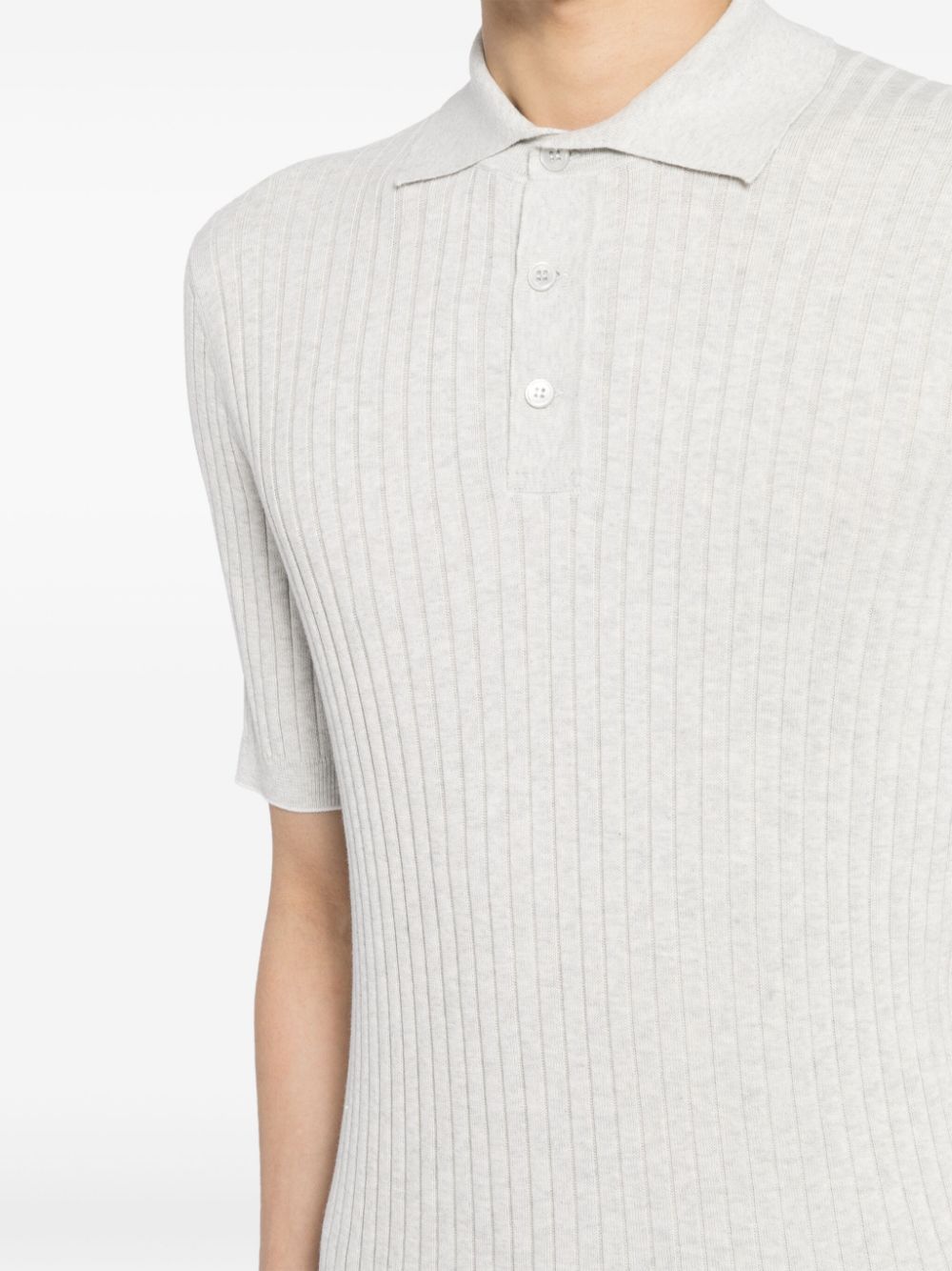 Knitted Cotton Polo Shirt