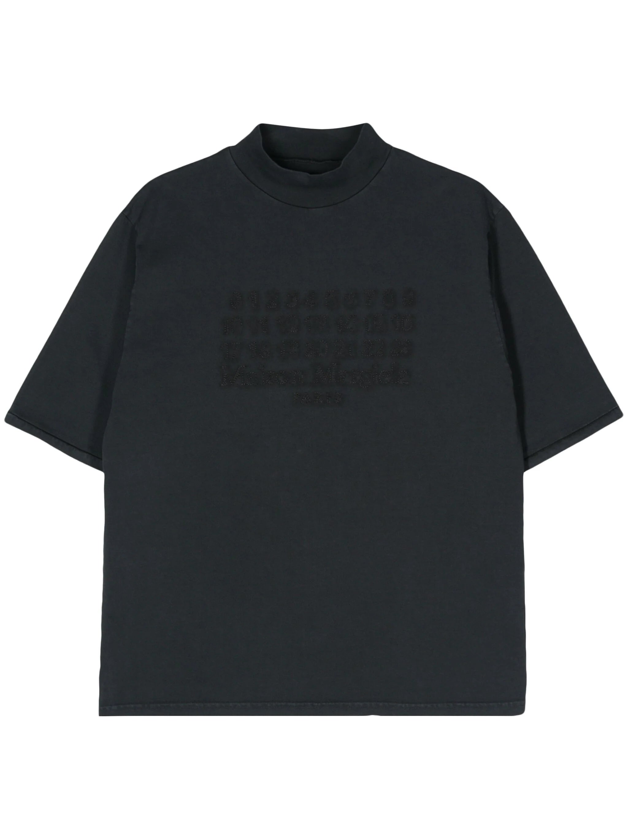 Numbers-Embroidery Cotton T-Shirt